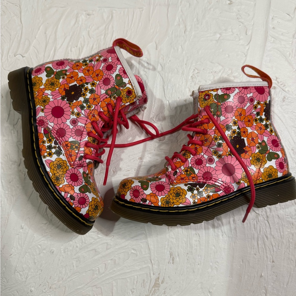 Floral Dr. Martens toddler boots